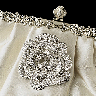 Elegance by Carbonneau Evening Bag 309 with Brooch 113