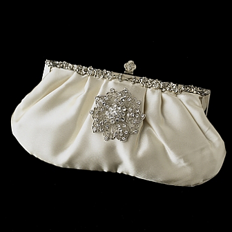 Elegance by Carbonneau Evening Bag 309 with Brooch 156